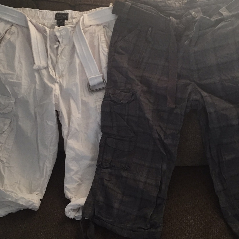 2 x Buffalo David Bitton Mens Shorts Sz 34